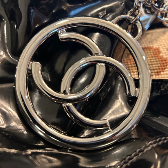 Chanel Coco Grand Cabas Black Vinyl Tote Bag size XL - Picture 7 of 16